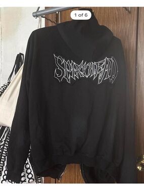 Black 'Spiky head Graphic Hoodie - Men's Sweater